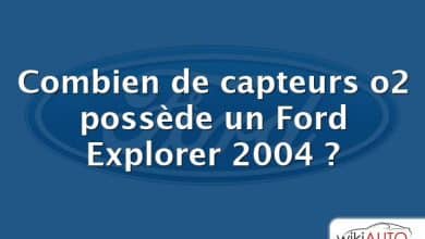 Combien de capteurs o2 possède un Ford Explorer 2004 ?